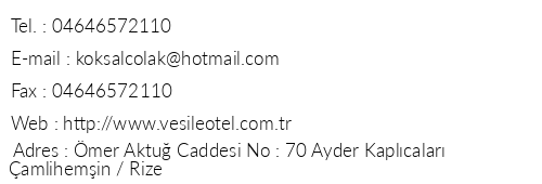 Veile Otel telefon numaralar, faks, e-mail, posta adresi ve iletiim bilgileri